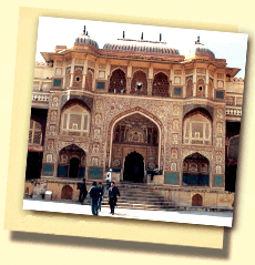  Ganesh Pol, Amber Pallast whrend 24 Tage forts und Palste Tour von Rajasthan !